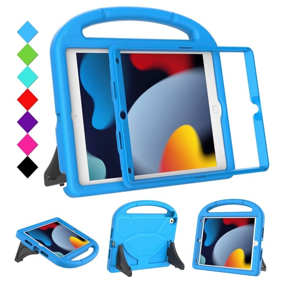 Blue Case for iPad Tablet 10.2 & 10.5 Protective Case with Handle - Picture 1 of 5
